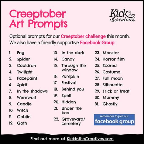 creeptober|October Art Challenges .